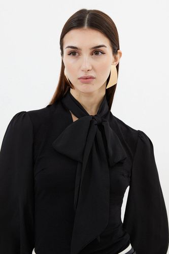 Jersey Ponte Georgette Mix Bodysuit | Taille XS - KarenMillen - Modalova
