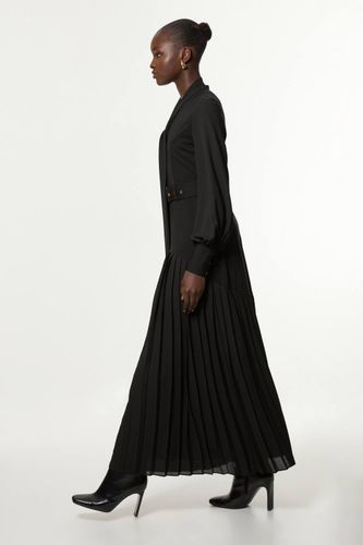 Robe midi Jersey Ponte Georgette Mix | Taille Medium - KarenMillen - Modalova