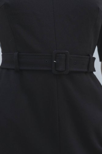 Combinaison ceinturée Forever en crêpe structurée | Taille 16 - KarenMillen - Modalova