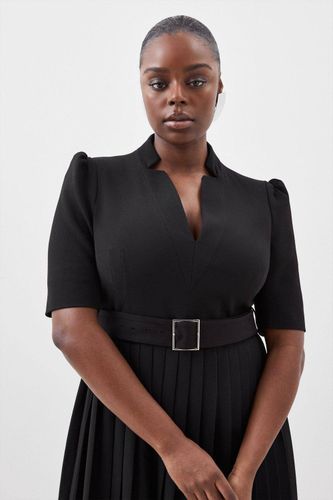 Robe Plus Size Forever en Crêpe Structurée et Plissée | Taille 22 - KarenMillen - Modalova