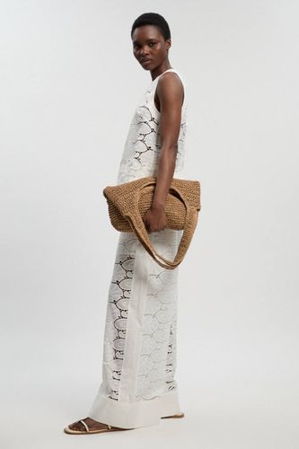 Haut Camisole en Coton Tissé à Découpes Ajourées | Taille 10 - KarenMillen - Modalova