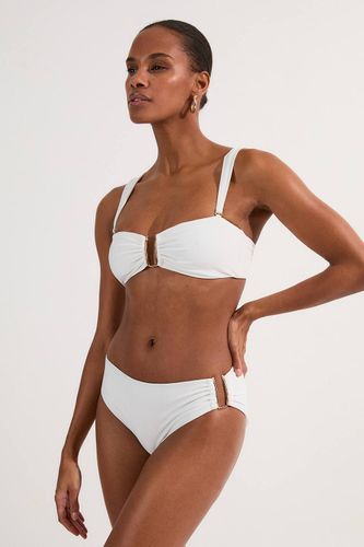 Haut de bikini à bretelles détachables avec bordure dorée | Taille XS - KarenMillen - Modalova