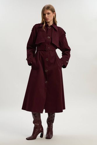 Trench-coat à dos plissé | Taille 12 - KarenMillen - Modalova