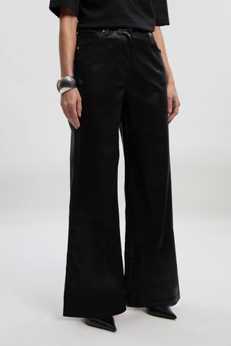 Jean Denim Large à Revêtement Métallisé | Taille 6 - KarenMillen - Modalova