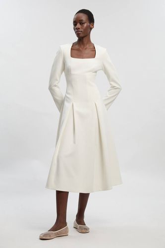 Robe Midi Ajustée à Décolleté Cœur en Tissu Stretch | Taille 16 - KarenMillen - Modalova