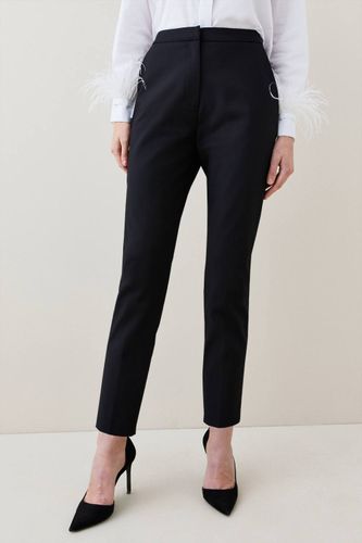 Pantalon Tissé Techno Essential Petite | Taille 6 - KarenMillen - Modalova