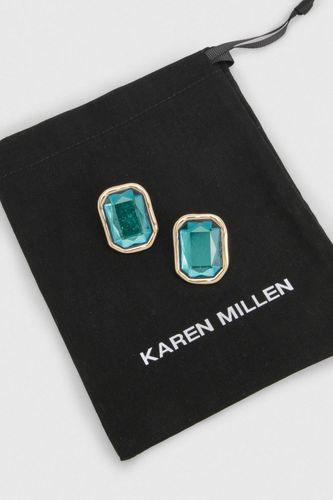 Boucles d'Oreilles synthétiqueces Ovales Effet Cristal - KarenMillen - Modalova
