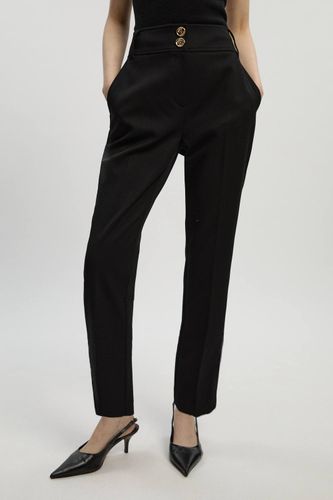 Pantalon Droit Ajusté en Stretch Texturé Compact - Taille Petite | Taille 14 - KarenMillen - Modalova