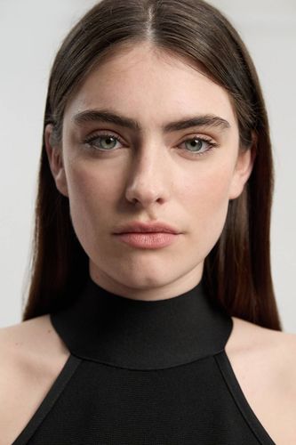 Robe Midi Bandage à Col Haut avec Détails Boucles | Taille 16 - KarenMillen - Modalova