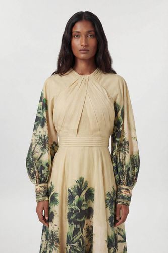 Robe Maxi Tissée À Imprimé Botanique Avec Manches Ballon Petite | Taille 14 - KarenMillen - Modalova