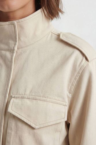 Veste Cintrée Militaire En Coton À Rayures | Taille 16 - KarenMillen - Modalova