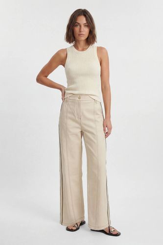 Pantalon Droit En Coton À Rayure Militaire Ajusté | Taille 16 - KarenMillen - Modalova