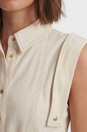Robe Midi Ceinturée Ajustée Avec Détails De Surpiqûres | Taille 16 - KarenMillen - Modalova