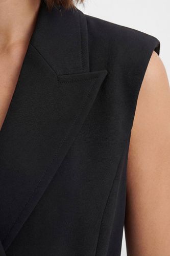 Blazer Sans Manches Ajusté À Détail Cache-cœur Doux | Taille 16 - KarenMillen - Modalova