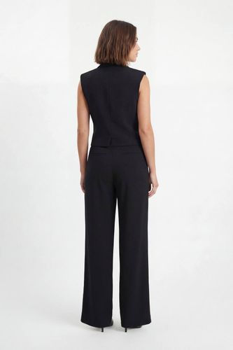 Pantalon Large Taille Haute Coupe Souple Ajustée | Taille 14 - KarenMillen - Modalova