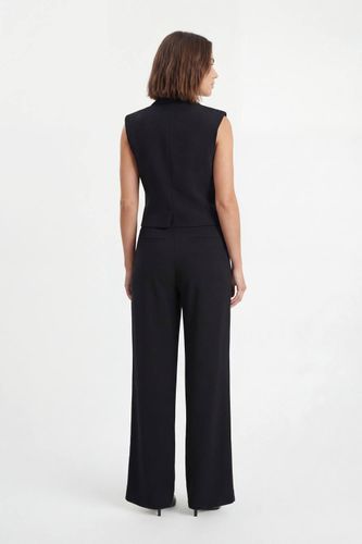 Pantalon Taille Haute Jambe Large Coupe Ajustée Douce Petite | Taille 6 - KarenMillen - Modalova