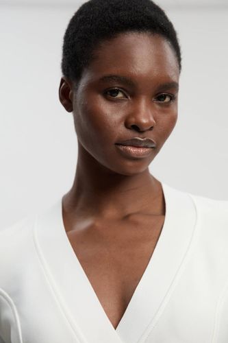 Robe Midi Bandage Ajustée À Détail Zip Asymétrique | Taille 14 - KarenMillen - Modalova