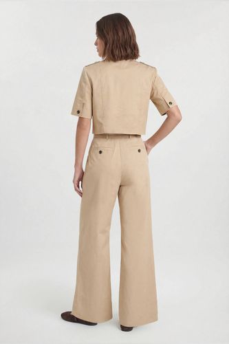 Veste Trench Cintrée En Coton | Taille 16 - KarenMillen - Modalova