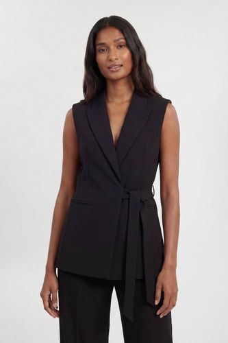 Gilet Ajusté En Tissu Stretch Compact Avec Lien À Nouer À La Taille | Taille 16 - KarenMillen - Modalova