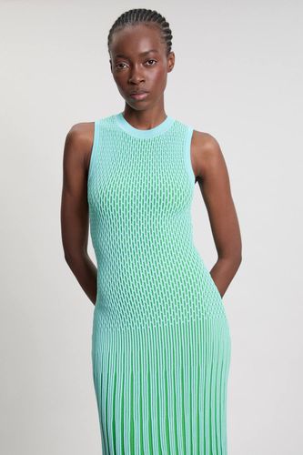 Robe Midi Sans Manches En Maille À Détail De Rayures Ajourées | Taille XS - KarenMillen - Modalova