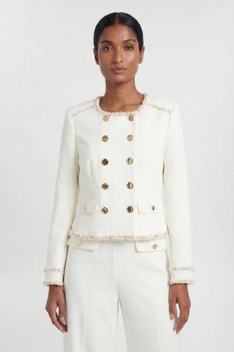 Veste Ajustée Compacte Stretch À Finitions Ornementées | Taille 16 - KarenMillen - Modalova