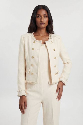 Veste Cintrée En Tweed À Finitions Ornées | Taille 16 - KarenMillen - Modalova