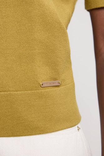 Haut En Maille Mélangée Viscose À Col Rond Et Manches Courtes | Taille Medium - KarenMillen - Modalova