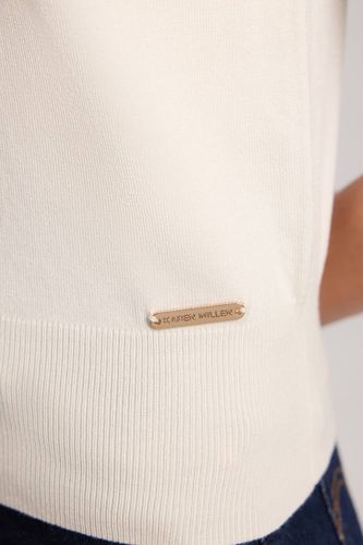 Débardeur En Maille À Col Montant Mélange Viscose | Taille Medium - KarenMillen - Modalova