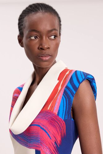 Robe Midi Ajustée Sans Manches À Col Bénitier Et Finition Soignée | Taille 16 - KarenMillen - Modalova