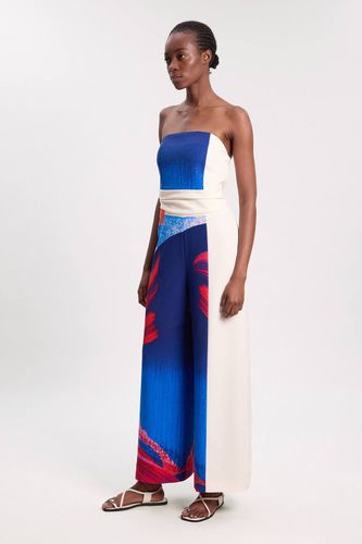 Combinaison Bandeau Ajustée À Blocs De Couleur | Taille 16 - KarenMillen - Modalova