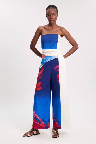 Combinaison Bandeau Ajustée Souple À Blocs De Couleur Petite | Taille 16 - KarenMillen - Modalova