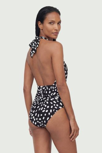 Maillot De Bain Décolleté À Imprimé Pois | Taille Medium - KarenMillen - Modalova