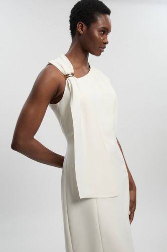 Robe Midi Droite Ajustée Avec Détails De Finition Raffinés | Taille 16 - KarenMillen - Modalova
