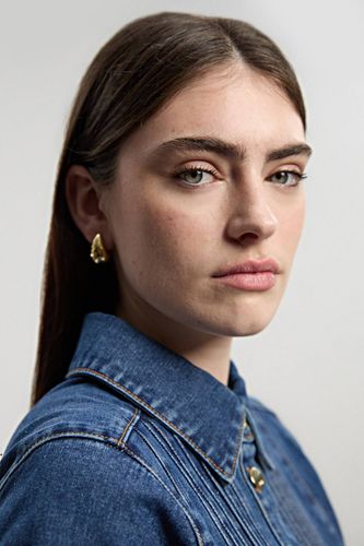 Robe Crayon Midi En Denim Avec Détails De Coutures Corset Petite | Taille 12 - KarenMillen - Modalova