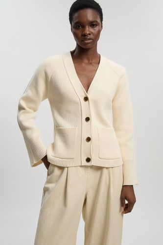 Petit Cardigan Boutonné En Coton Tricoté | Taille Medium - KarenMillen - Modalova