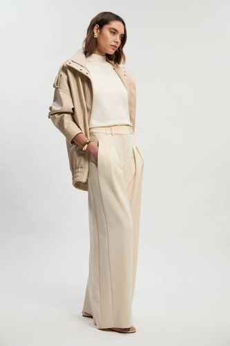Débardeur en Maille à Col Montant Mélange Viscose | Taille Medium - KarenMillen - Modalova