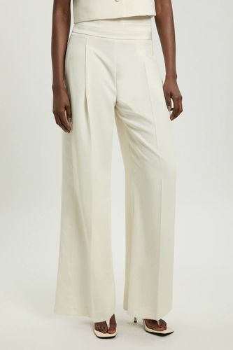 Pantalon Large Tailleur En Crêpe Satiné Dos | Taille 16 - KarenMillen - Modalova