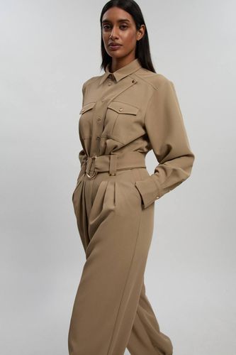 Combinaison Tissée À Revers Avec Détails Utilitaires | Taille 12 - KarenMillen - Modalova