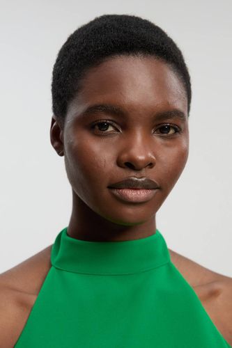 Robe Longue Dos Nu À Encolure Américaine Coupe Ajustée Douce | Taille 18 - KarenMillen - Modalova