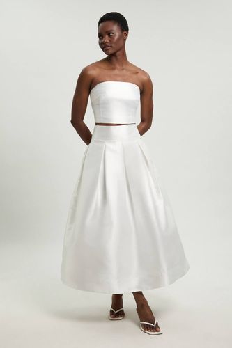 Haut Bustier En Sergé De Satin Tissé | Taille 18 - KarenMillen - Modalova