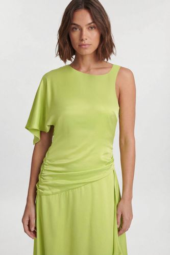 Robe Midi Drapée En Satin De Viscose | Taille 18 - KarenMillen - Modalova