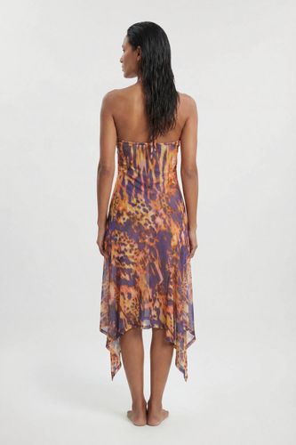 Robe De Plage En Maille À Imprimé Animal Abstrait | Taille Medium - KarenMillen - Modalova