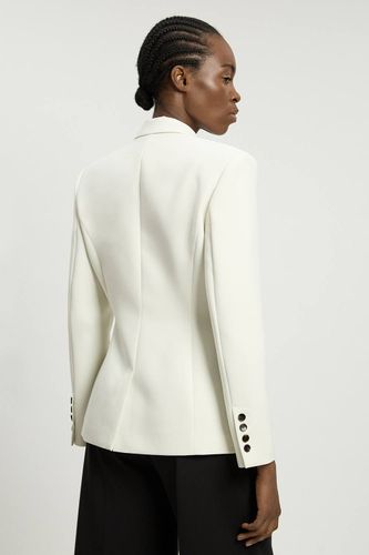 Blazer Ajusté Cintré En Viscose Compacte À Simple Boutonnage | Taille 18 - KarenMillen - Modalova