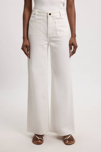 Jean Droit En Denim Avec Poches | Taille 18 - KarenMillen - Modalova
