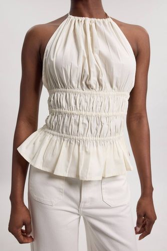 Haut Dos-nu En Coton Froncé | Taille 18 - KarenMillen - Modalova