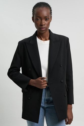 Blazer Ajusté À Double Boutonnage Et Manches Froncées | Taille 18 - KarenMillen - Modalova