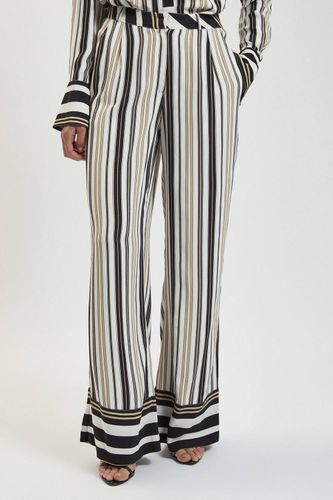 Pantalon Coordonné En Viscose À Rayures Contrastées | Taille 18 - KarenMillen - Modalova