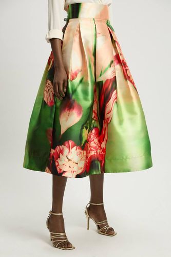 Jupe De Bal En Sergé Tissé Orchidée Floue | Taille 12 - KarenMillen - Modalova