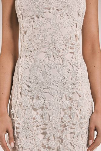 Robe Midi À Bretelles Avec Détails En Dentelle Petite | Taille 16 - KarenMillen - Modalova