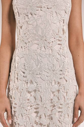 Robe Midi À Bretelles Avec Détails En Dentelle | Taille 16 - KarenMillen - Modalova